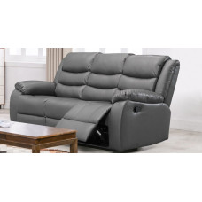 Lazy-B 3 Seater Recliner Grey