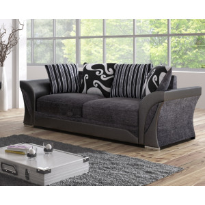 Farrow Grey Black 3 seater
