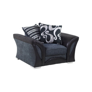 Farrow Grey Black Armchair