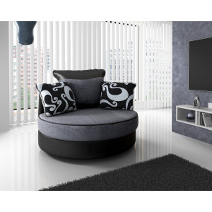 Swivel Chair Black Grey