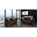Symphony 3 Seater Brown