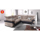 Talbot Corner Sofa  Brown-Beige