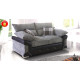 Talbot 2 Seater Sofa  Black-Grey
