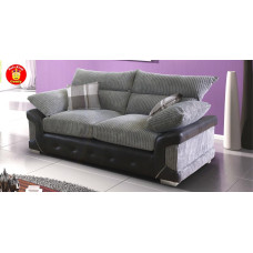 Talbot 3 Seater Sofa  Black-Grey