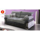 Talbot 3 Seater Sofa  Black-Grey