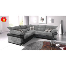 Talbot Corner Sofa  Black-Grey
