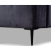 Teddy Dark Grey Plush Velvet 2 Seater