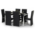 Tempo Black Glass Dining Table