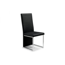 Tempo Black Faux Leather Dining Chair