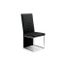 Tempo Black Faux Leather Dining Chair