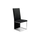Tempo Black Faux Leather Dining Chair