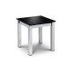 Tempo Black Glass Lamp Table