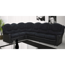 Arizona Fabric 2CR3 Left Corner Black and Black