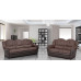 Arizona Fabric 3+2 Seater Sofa Brown and Brown