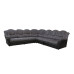 Arizona Fabric 3CR3 Right Corner Black and Grey