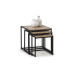 Tribeca Nest of Tables - Black / Sonoma Oak