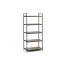 Tribeca Tall Bookcase - Black / Sonoma Oak