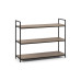 Tribeca Low Bookcase - Black / Sonoma Oak