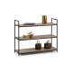 Tribeca Low Bookcase - Black / Sonoma Oak