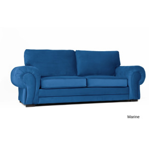 Windsor 3 Seater Marine Blue Plush