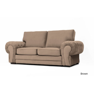 Windsor 2 Seater Brown Plush