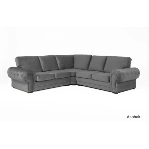 Windsor Large Corner Sofa Asphalt Plush
