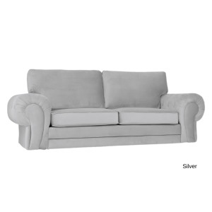 Windsor 3 Seater Silver Plush