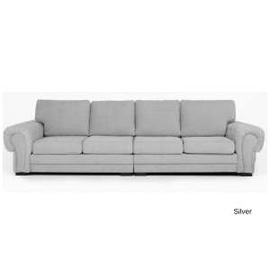 Windsor 4 Seater Silver Plush