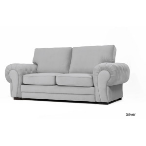 Windsor 2 Seater Silver Plush