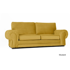 Windsor 3 Seater Mustard Plush