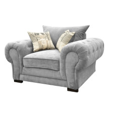 Windsor Armchair Silver Plush