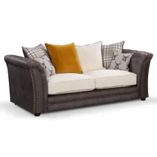 Lola 2 Seater DK Grey-Silver Check