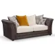 Lola 2 Seater DK Grey-Silver Check