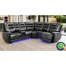 Arwen Black Leather Corner Power Recliner